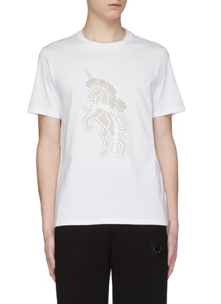 Main View - Click To Enlarge - NEIL BARRETT - Unicorn print T-shirt