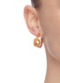 Figure View - Click To Enlarge - OSCAR DE LA RENTA - Small braided knot hoop earrings