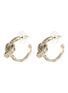 Main View - Click To Enlarge - OSCAR DE LA RENTA - Small braided knot hoop earrings