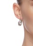 Figure View - Click To Enlarge - OSCAR DE LA RENTA - Small braided knot hoop earrings