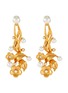 Main View - Click To Enlarge - OSCAR DE LA RENTA - Floral embellished drop earrings