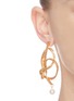 Figure View - Click To Enlarge - OSCAR DE LA RENTA - Twist knot braided chain pearl drop earrings