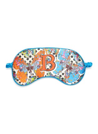 Main View - Click To Enlarge - JESSICA RUSSELL FLINT - 'Butterflies' alphabet graphic print silk eye mask