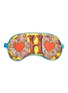 Main View - Click To Enlarge - JESSICA RUSSELL FLINT - 'Hearts' alphabet graphic print silk eye mask