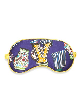 Main View - Click To Enlarge - JESSICA RUSSELL FLINT - 'Vases' alphabet graphic print silk eye mask