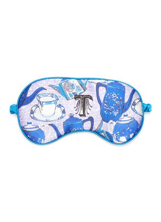 Main View - Click To Enlarge - JESSICA RUSSELL FLINT - 'Teapots' Alphabet Graphic Print Silk Eye Mask