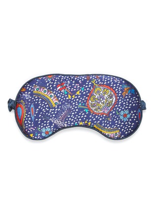Main View - Click To Enlarge - JESSICA RUSSELL FLINT - 'Midnight Cowgirl' Graphic Print Silk Eye Mask