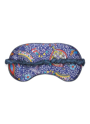 Figure View - Click To Enlarge - JESSICA RUSSELL FLINT - 'Midnight Cowgirl' Graphic Print Silk Eye Mask