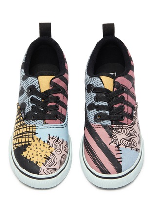 Figure View - Click To Enlarge - VANS - x Disney colourblocked patchwork canvas toddlers sneakers