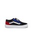Main View - Click To Enlarge - VANS - 'Old Skool V' suede canvas kids toggle lace sneakers