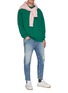 Figure View - Click To Enlarge - ACNE STUDIOS - Tapered distressed jeans