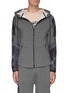 Main View - Click To Enlarge - DYNE - 'Renzo' graphic sleeve zip front hoodie