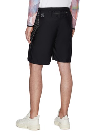 Back View - Click To Enlarge - DYNE - Colourblock perforated side tennis shorts