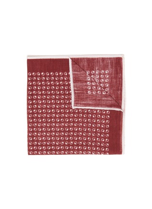 Main View - Click To Enlarge - STEFANOBIGI MILANO - Deco print silk pocket square