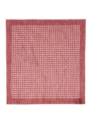 Figure View - Click To Enlarge - STEFANOBIGI MILANO - Deco print silk pocket square
