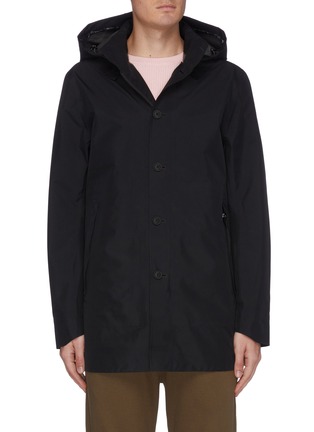 Main View - Click To Enlarge - SAVE THE DUCK - 'Iconex Goretex' hooded long shell jacket