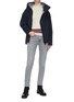 Figure View - Click To Enlarge - SAVE THE DUCK - 'Grinx' asymmetric zip shell jacket