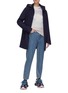 Figure View - Click To Enlarge - SAVE THE DUCK - 'Iconx' Hooded long shell jacket