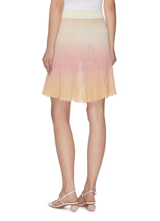 Back View - Click To Enlarge - JACQUEMUS - Gradient flared pleated knit skirt