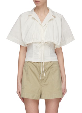 Main View - Click To Enlarge - JACQUEMUS - Layered Shirt With String Fastening