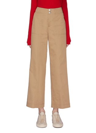 Main View - Click To Enlarge - PORTSPURE - 'Utilitarian' contrast pocket drill pants