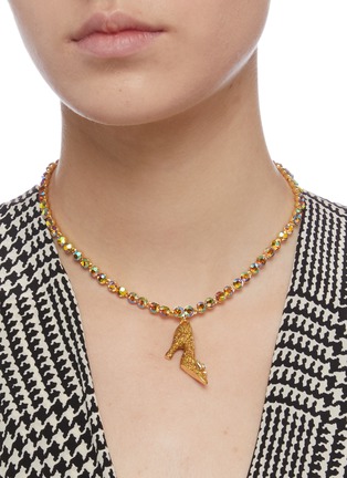 Figure View - Click To Enlarge - BUTLER & WILSON - 'High Heel' glitter pendant necklace