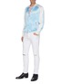 Figure View - Click To Enlarge - BALMAIN - Distressed soft wash jeans