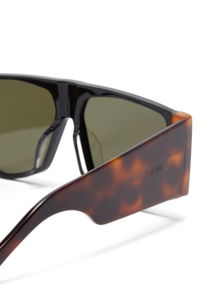 Detail View - Click To Enlarge - LOEWE - Acetate mask oversized sunglasses