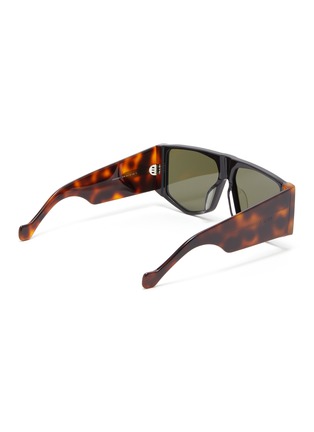 Figure View - Click To Enlarge - LOEWE - Acetate mask oversized sunglasses