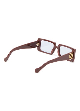 Figure View - Click To Enlarge - LOEWE - Anagram embellished extra long rectangular sunglasses