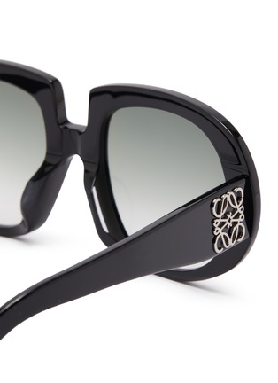 Detail View - Click To Enlarge - LOEWE - Acetate anagram oversized sunglasses