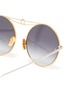 Detail View - Click To Enlarge - LOEWE - Metal knot oversized round sunglasses