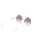 Figure View - Click To Enlarge - LOEWE - Metal knot oversized round sunglasses