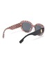 Figure View - Click To Enlarge - BURBERRY - Acetate Frame Bold Temple Cat Eye Sunglasses