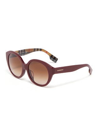 Main View - Click To Enlarge - BURBERRY - Round frame acetate sunglasses