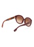 Figure View - Click To Enlarge - BURBERRY - Round frame acetate sunglasses