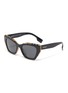 Main View - Click To Enlarge - BURBERRY - Angular frame acetate sunglasses