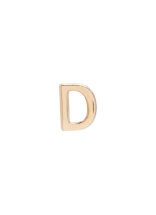 Main View - Click To Enlarge - SARAH & SEBASTIAN - 'Petite letter' gold single earring – D