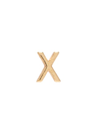 Main View - Click To Enlarge - SARAH & SEBASTIAN - 'Petite letter' 10k gold single earring – X