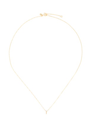 Main View - Click To Enlarge - SARAH & SEBASTIAN - 'Petite letter' gold necklace – I