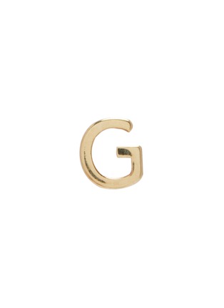 Main View - Click To Enlarge - SARAH & SEBASTIAN - Petite letter' gold single earring – G