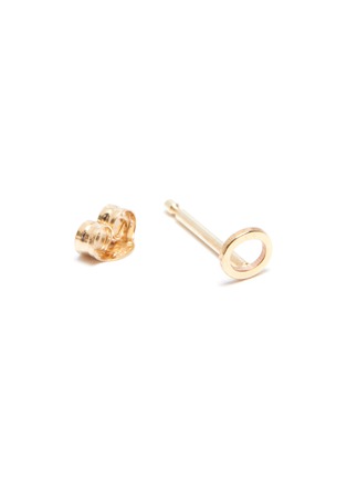 Detail View - Click To Enlarge - SARAH & SEBASTIAN - 'Petite letter' 10k gold single earring – O