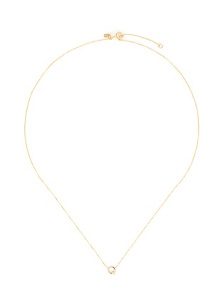 Main View - Click To Enlarge - SARAH & SEBASTIAN - 'Petite letter' gold necklace – Q