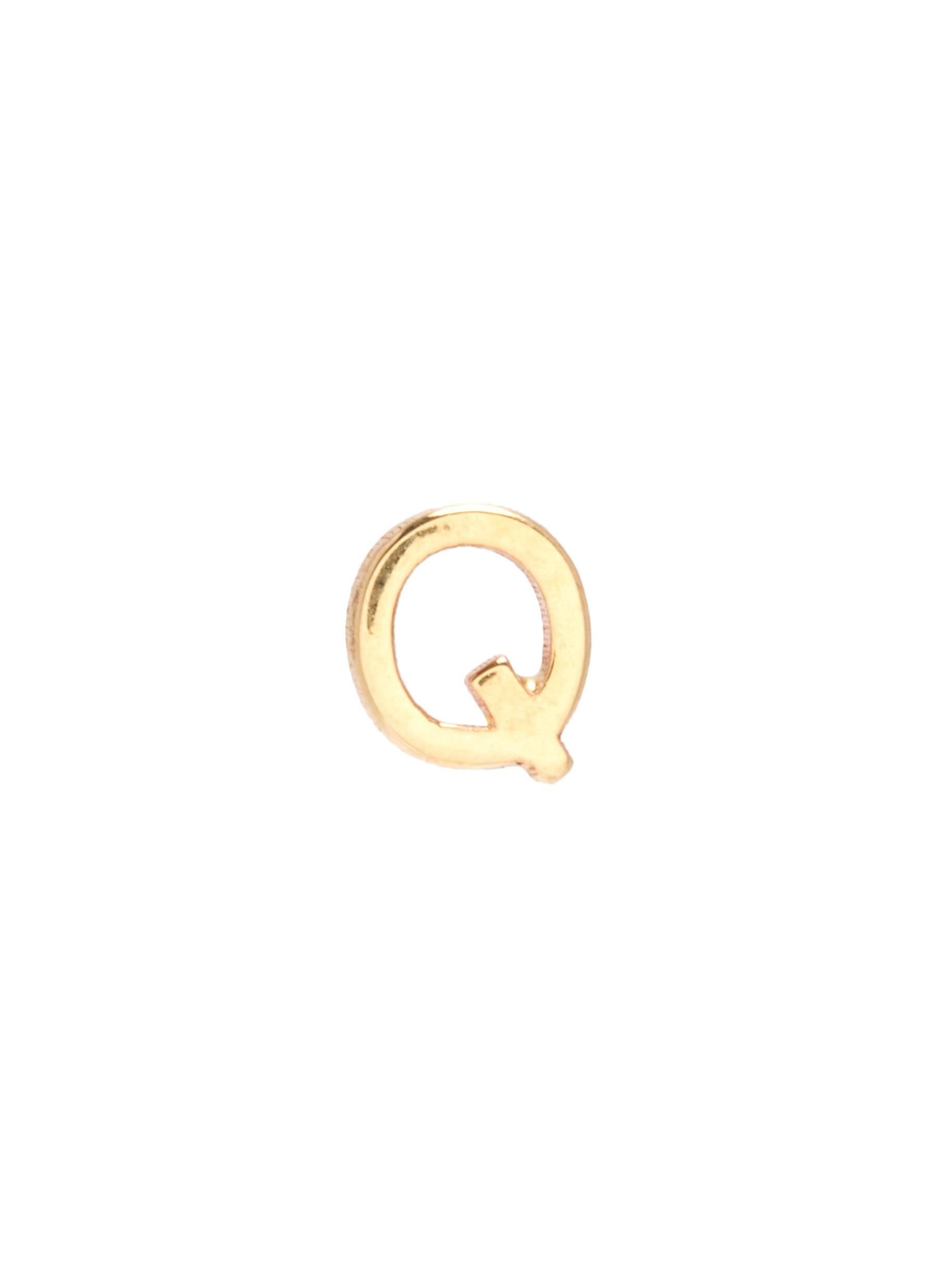 Sarah & Sebastian Petite Letter' Gold Single Earring – Q