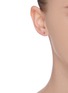 Figure View - Click To Enlarge - SARAH & SEBASTIAN - Petite letter' gold single earring – Q
