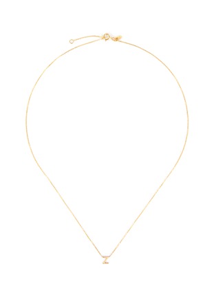 Main View - Click To Enlarge - SARAH & SEBASTIAN - Petite letter' gold necklace – Z