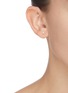 Figure View - Click To Enlarge - SARAH & SEBASTIAN - Petite letter' gold single earring – A