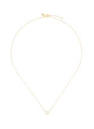 Main View - Click To Enlarge - SARAH & SEBASTIAN - 'Petite letter' necklace
