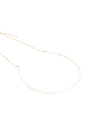 Detail View - Click To Enlarge - SARAH & SEBASTIAN - Akoya keshi pearl 10k gold necklace