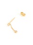 Detail View - Click To Enlarge - SARAH & SEBASTIAN - Tiny Lunette" diamond 10k gold earrings